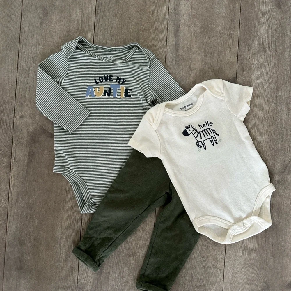 6 month baby boy 3 piecematching outfit sets clothes gerber Carter’s & baby view